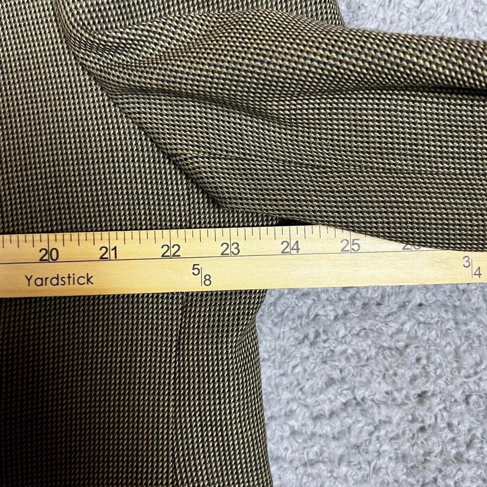 Ralph Lauren Sport Coat Mens 42R Brown Glen Plaid Blazer Business Office Meeting